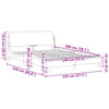 vidaXL Πλαίσιο Κρεβατιού Dover Καπουτσίνο 140x200εκ. Συνθ. Δέρμα