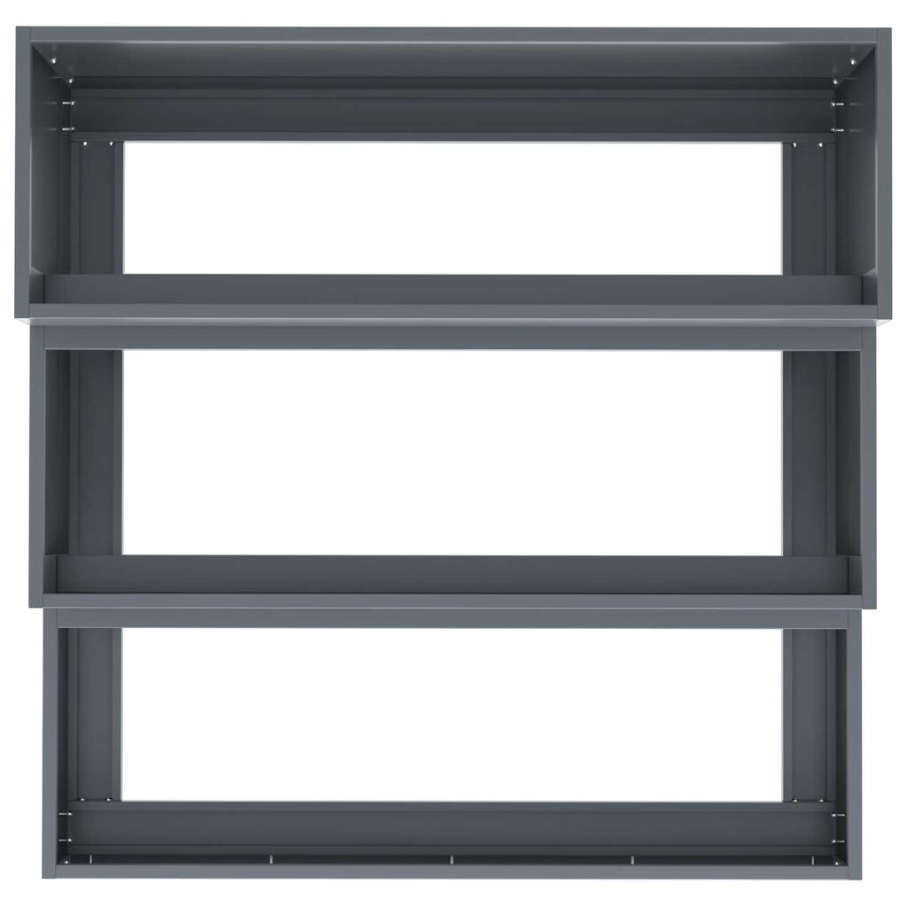 vidaXL Γλάστρα Κήπου Ανθρακί 90 x 90 x 35 εκ Ατσάλι