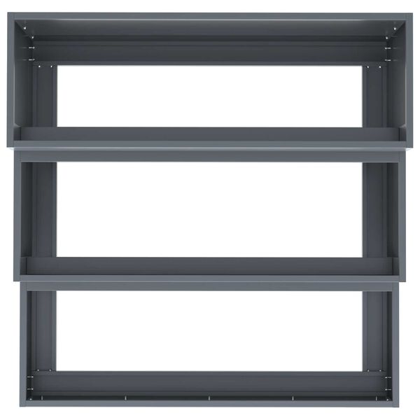vidaXL Γλάστρα Κήπου Ανθρακί 90 x 90 x 35 εκ Ατσάλι