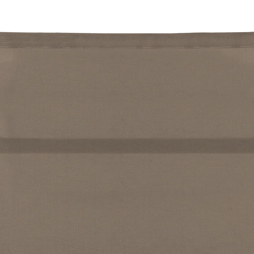 vidaXL Ξαπλώστρα Taupe από Textilene και Αλουμίνιο