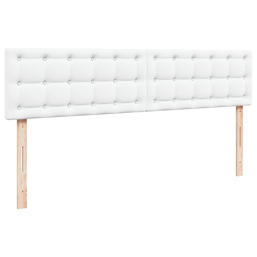 vidaXL Οθωμανικό κρεβάτι με στρώμα Λευκό 180x200cm Faux Leather