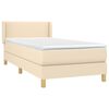 vidaXL &Kappa;&rho;&epsilon;&beta;ά&tau;&iota; Boxspring &mu;&epsilon; &Sigma;&tau;&rho;ώ&mu;&alpha; &Kappa;&rho;&epsilon;&mu; 90x190 &epsilon;&kappa;.&Upsilon;&phi;&alpha;&sigma;&mu;ά&tau;&iota;&nu;&omicron;