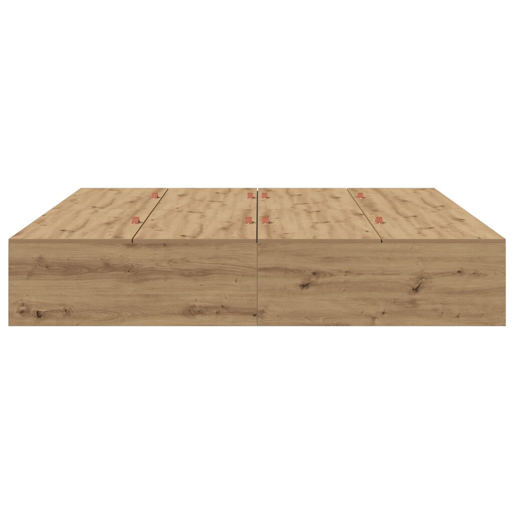 vidaXL Κρεβάτι Αποθήκης Artisan Oak 180x200 εκ.