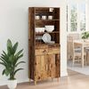 vidaXL Highboard &Pi;&alpha;&lambda;&iota;ό &Xi;ύ&lambda;&omicron; 69,5 x 32,5 x 180 &epsilon;&kappa; &Epsilon;&pi;&epsilon;&xi;&epsilon;&rho;&gamma;&alpha;&sigma;&mu;έ&nu;&omicron; &xi;ύ&lambda;&omicron;