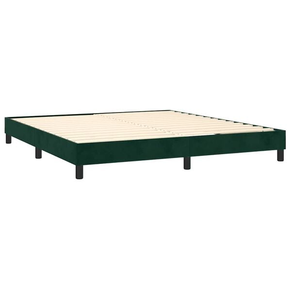 vidaXL &Kappa;&rho;&epsilon;&beta;ά&tau;&iota; Boxspring &mu;&epsilon; &Sigma;&tau;&rho;ώ&mu;&alpha; &Sigma;&kappa;&omicron;ύ&rho;&omicron; &Pi;&rho;ά&sigma;&iota;&nu;&omicron; 180x200&epsilon;&kappa;. &Beta;&epsilon;&lambda;&omicron;ύ&delta;&iota;&nu;&omicron;