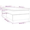 vidaXL &Kappa;&rho;&epsilon;&beta;ά&tau;&iota; Boxspring &mu;&epsilon; &Sigma;&tau;&rho;ώ&mu;&alpha; &Sigma;&kappa;&omicron;ύ&rho;&omicron; &Pi;&rho;ά&sigma;&iota;&nu;&omicron; 100x200&epsilon;&kappa;. &Beta;&epsilon;&lambda;&omicron;ύ&delta;&iota;&nu;&omicron;