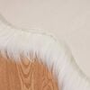 vidaXL Ψεύτικο Δέρμα Προβάτου Χαλί Λευκό 50 x 80 cm Πολυεστέρας