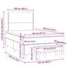 vidaXL &Kappa;&rho;&epsilon;&beta;ά&tau;&iota; Boxspring &mu;&epsilon; &Sigma;&tau;&rho;ώ&mu;&alpha; &Sigma;&kappa;&omicron;ύ&rho;&omicron; &Gamma;&kappa;&rho;&iota; 120x190 &epsilon;&kappa; &Upsilon;&phi;&alpha;&sigma;&mu;ά&tau;&iota;&nu;&omicron;
