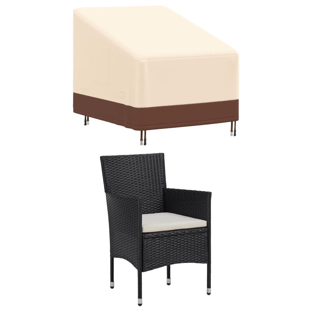 vidaXL Καλύμματα Πολυθρόνας Κήπου 2Τεμ 79x97x48/74εκ Ύφασμα 600DOxford