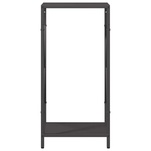 vidaXL Ράφι για καυσόξυλα Μαύρο 34x25x70 cm Ατσάλι ψυχρής έλασης