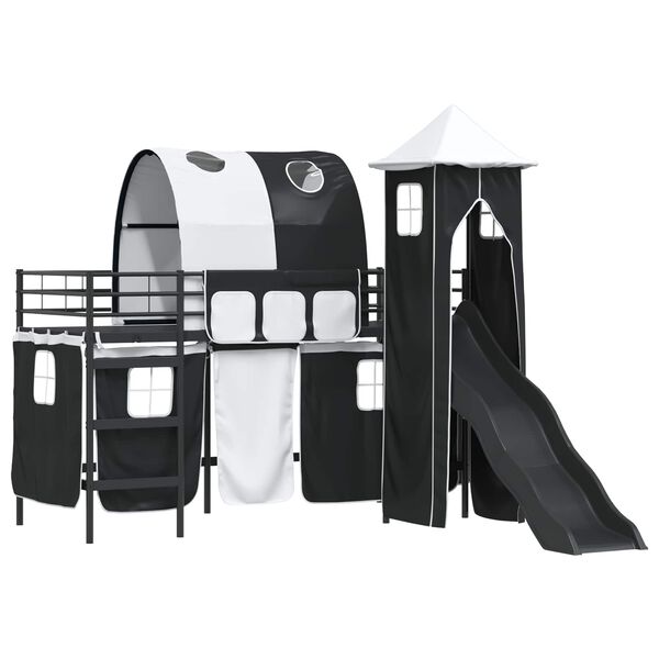 vidaXL &Kappa;&rho;&epsilon;&beta;ά&tau;&iota; &kappa;&omicron;&upsilon;&kappa;έ&tau;&alpha;&sigmaf; &gamma;&iota;&alpha; &pi;&alpha;&iota;&delta;&iota;ά &Mu;&alpha;ύ&rho;&omicron; 100 x 190 cm &Mu;έ&tau;&alpha;&lambda;&lambda;&omicron;