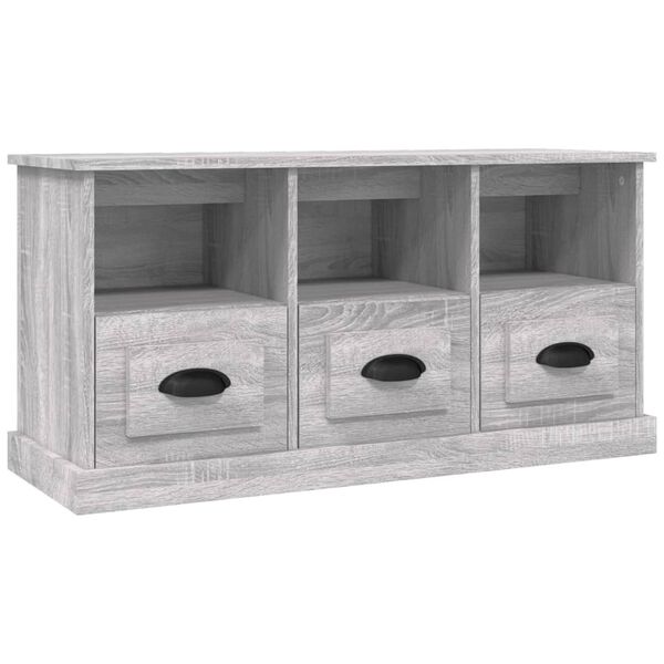 vidaXL Έπιπλο Τηλεόρασης Γκρι Sonoma 100x35x50 εκ. Επεξεργασμένο Ξύλο