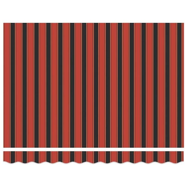 vidaXL Τέντα Πτυσσόμενη Πορτοκαλί/Καφέ 3,5 x 2,5 μ. Ύφασμα / Αλουμίνιο