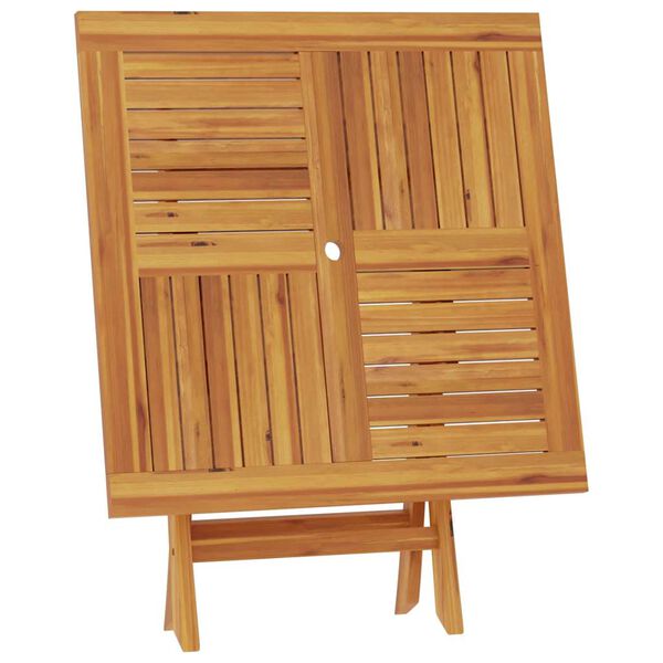 vidaXL Τραπέζι Κήπου Πτυσσόμενο 85 x 85 x 76 εκ. από Μασίφ Ξύλο Teak