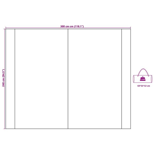 vidaXL Τέντα ανθεκτική στο νερό 300 x 240 cm
