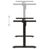 vidaXL Σκελετός Γραφείου Όρθιας/Καθιστής Θέσης Ηλεκτρικός Μαύρος