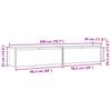 vidaXL Ντουλάπια Τοίχου 2 τεμ. 100 x 30 x 35 εκ. από Μασίφ Ξύλο Πεύκου
