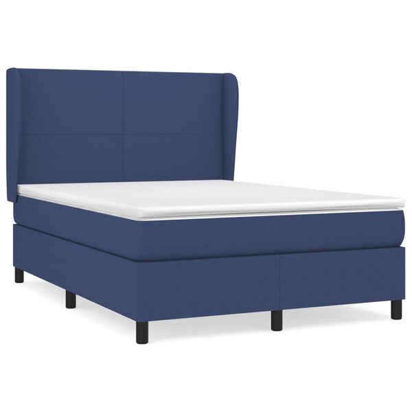 vidaXL &Kappa;&rho;&epsilon;&beta;ά&tau;&iota; Boxspring &mu;&epsilon; &Sigma;&tau;&rho;ώ&mu;&alpha; &Mu;&pi;&lambda;&epsilon; 140x190 &epsilon;&kappa;. &Upsilon;&phi;&alpha;&sigma;&mu;ά&tau;&iota;&nu;&omicron;