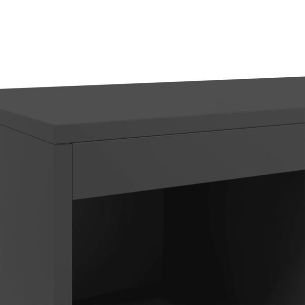 vidaXL Ντουλάπι Μαύρο 68x39x111,5 εκ. από Χάλυβα