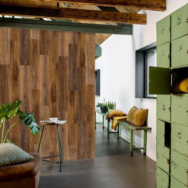 WallArt Πάνελ Τοίχου με Όψη Barnwood Δρυός Καφέ Όμπρα