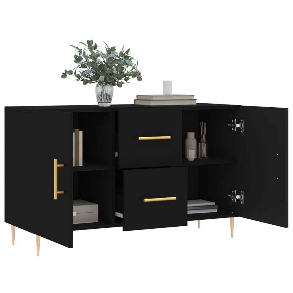 vidaXL Ντουλάπι Μαύρο 100x36x60 εκ. από Επεξεργασμένο Ξύλο