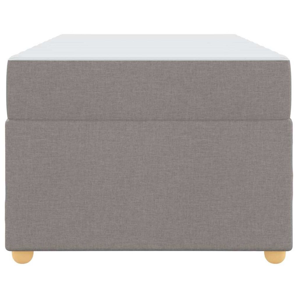 vidaXL Σκελετός κρεβατιού με στρώμα Άλλο Taupe 90 x 200 cm ύφασμα