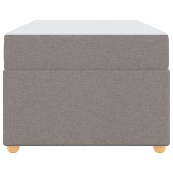 vidaXL Σκελετός κρεβατιού με στρώμα Άλλο Taupe 90 x 200 cm ύφασμα