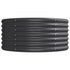 vidaXL Ζαρντινιέρα Ανθρακί 224x80x36 εκ Γαλβανισμένος χάλυβας