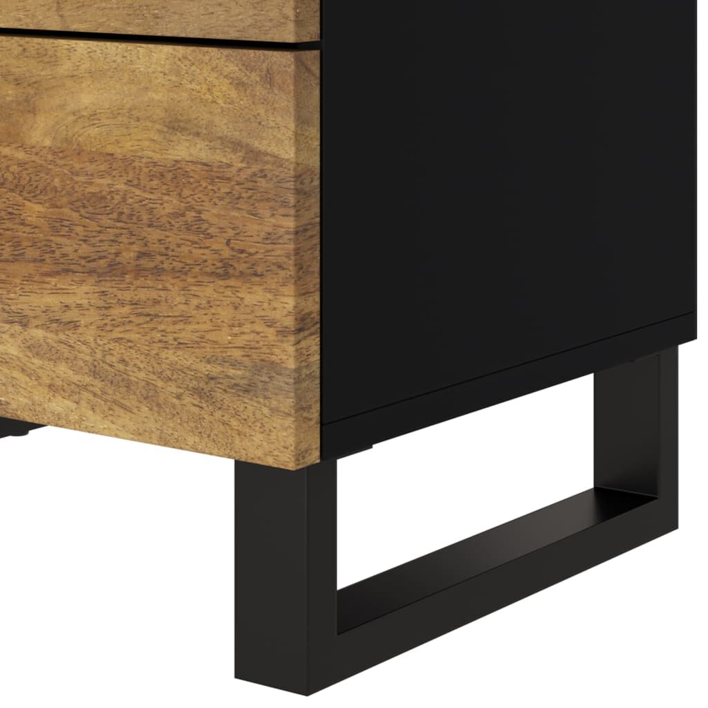 vidaXL Κομοδίνο 50x33x62 εκ. Μασίφ Ξύλο Μάνγκο & Επεξεργασμένο Ξύλο