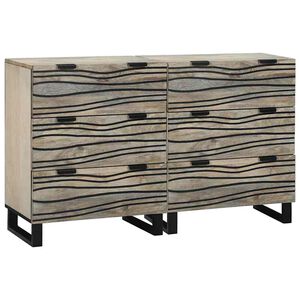 vidaXL &Sigma;&epsilon;&tau; &Mu;&pi;&omicron;&upsilon;&phi;έ&delta;&omega;&nu; 2 &tau;&mu;&chi;. &Lambda;&epsilon;&upsilon;&kappa;ό 120 x 33 x 75 &epsilon;&kappa; &Sigma;&tau;&epsilon;&rho;&epsilon;ό &xi;ύ&lambda;&omicron; &mu;ά&nu;&gamma;&kappa;&omicron;