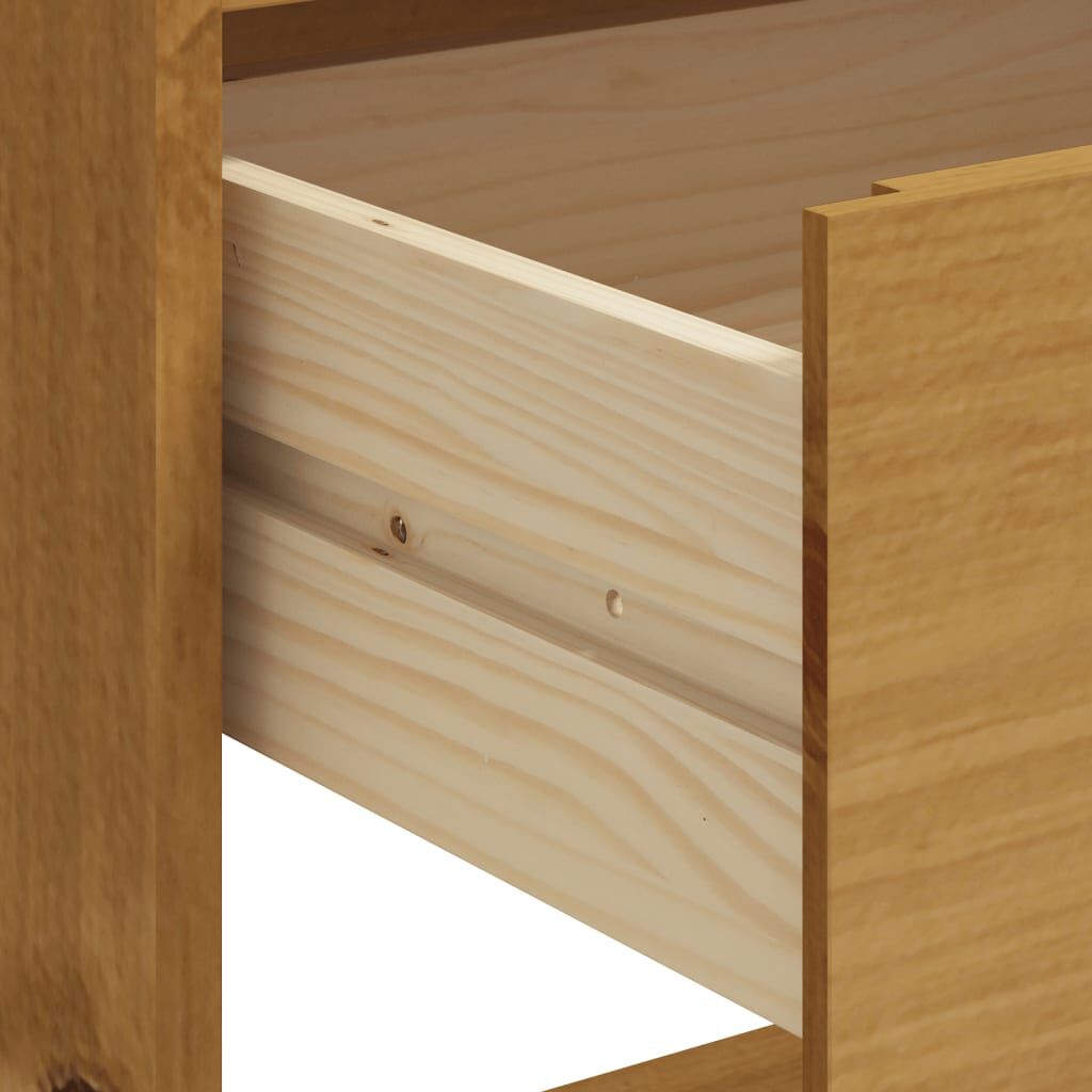 vidaXL Τραπέζι Μπαρ FLAM 92 x 45 x 110 εκ. από Μασίφ Ξύλο Πεύκου
