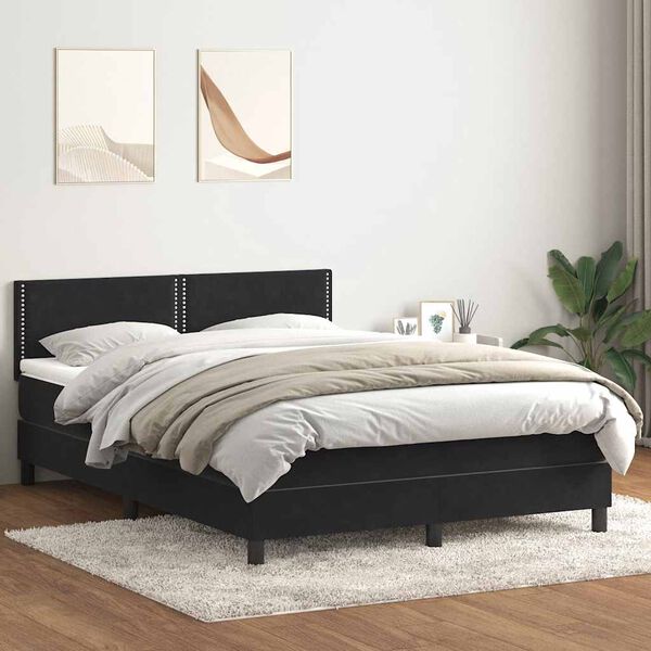 vidaXL &Kappa;&rho;&epsilon;&beta;ά&tau;&iota; Boxspring &mu;&epsilon; &Sigma;&tau;&rho;ώ&mu;&alpha; &Mu;&alpha;ύ&rho;&omicron; 1140x210 &epsilon;&kappa;. &Beta;&epsilon;&lambda;&omicron;ύ&delta;&iota;&nu;&omicron;
