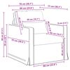 vidaXL &Sigma;&epsilon;&tau; &Kappa;&alpha;&nu;&alpha;&pi;έ 2 pcs &Sigma;&kappa;&omicron;ύ&rho;&omicron; &Gamma;&kappa;&rho;&iota; 158 x 78 x 80 &epsilon;&kappa; ύ&phi;&alpha;&sigma;&mu;&alpha;