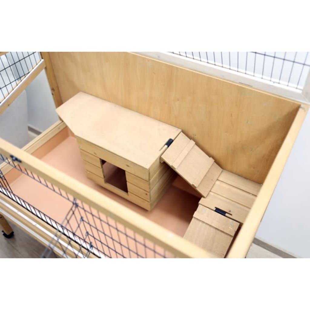 Kerbl Κλουβί Μικρών Ζώων Indoor Deluxe 115x60x92,5 εκ. Ξύλινο 82725