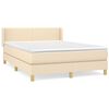 vidaXL &Kappa;&rho;&epsilon;&beta;ά&tau;&iota; Boxspring &mu;&epsilon; &Sigma;&tau;&rho;ώ&mu;&alpha; &Kappa;&rho;&epsilon;&mu; 140x190 &epsilon;&kappa;. &Upsilon;&phi;&alpha;&sigma;&mu;ά&tau;&iota;&nu;&omicron;