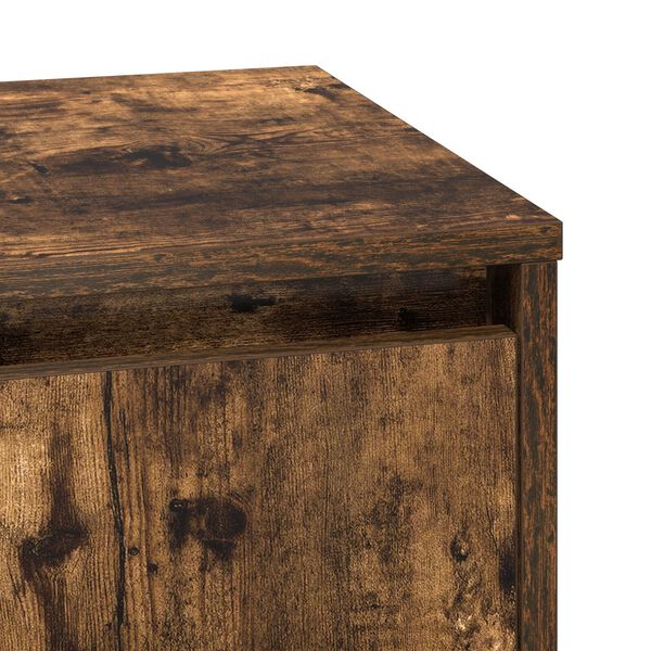 vidaXL Κομοδίνο με 2 pcs Καπνιστό Δρύς 39 x 34.5 x 50 εκ.
