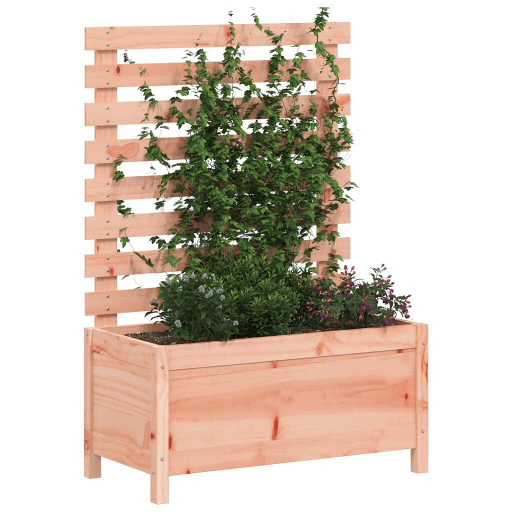 vidaXL Ζαρντινιέρα με Ράφι 79x39,5x114 εκ. Μασίφ Ξύλο Ψευδοτσούγκας
