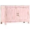 vidaXL Ντουλάπι Ανοιχτό Ροζ 110 x 35 x 70 εκ. από Μασίφ Ξύλο Μάνγκο