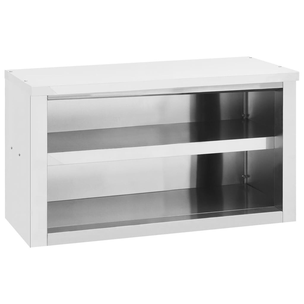 vidaXL Ερμάριο Τοίχου 90 x 40 x 50 εκ. Ανοξείδωτο Ατσάλι