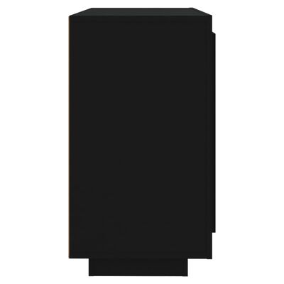 vidaXL Συρταριέρα Μαύρη 80x40x75 εκ. από Επεξεργασμένο Ξύλο