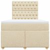 vidaXL &Kappa;&rho;&epsilon;&beta;ά&tau;&iota; Boxspring &mu;&epsilon; &Sigma;&tau;&rho;ώ&mu;&alpha; &Kappa;&rho;&epsilon;&mu; 120x190 &epsilon;&kappa;. &Upsilon;&phi;&alpha;&sigma;&mu;ά&tau;&iota;&nu;&omicron;