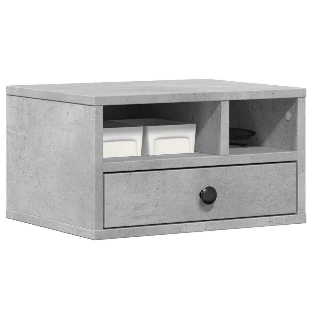 vidaXL Βάση Εκτυπωτή Γκρι Σκυρ. 40x32x22,5 εκ. από Επεξεργασμένο Ξύλο