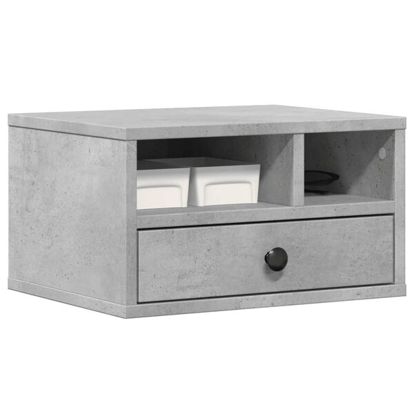 vidaXL Βάση Εκτυπωτή Γκρι Σκυρ. 40x32x22,5 εκ. από Επεξεργασμένο Ξύλο