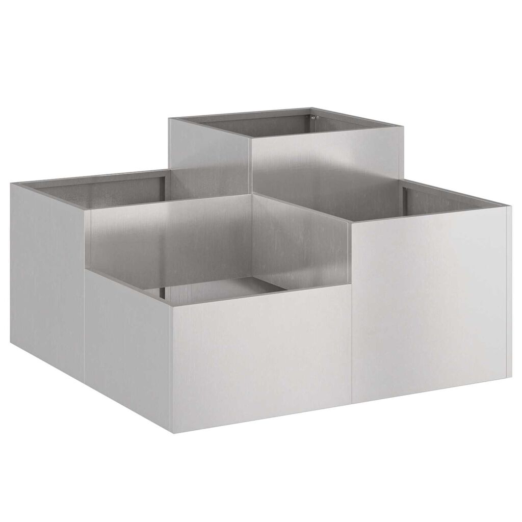vidaXL Γλάστρα Κήπου 80x80x48 εκ. Από Ατσάλι