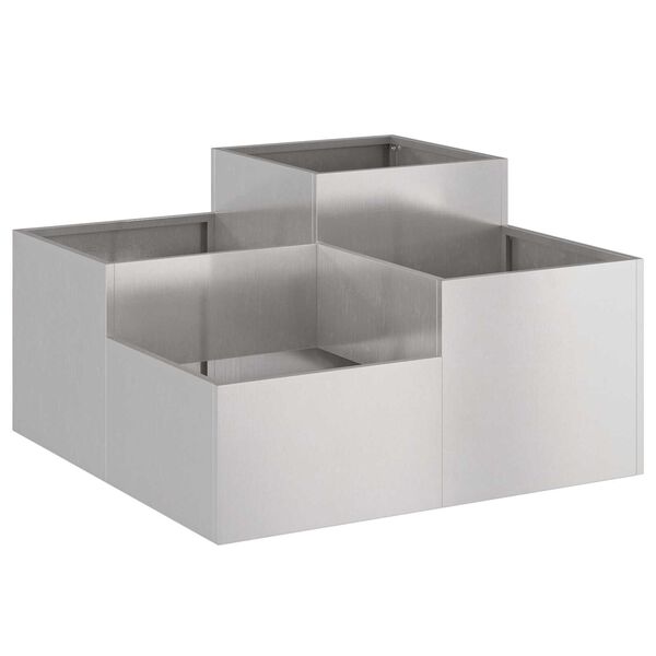 vidaXL Γλάστρα Κήπου 80x80x48 εκ. Από Ατσάλι