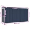 vidaXL Αποθήκη Κήπου Επιτοίχια Ανθρακί 118 x 288 x 178 εκ από Ατσάλι