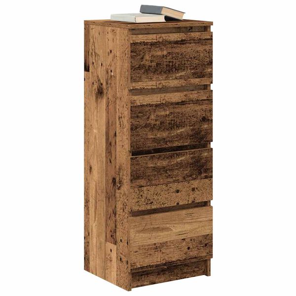 vidaXL Ντουλάπι Όψη Παλαιού Ξύλου 37,5x35x99εκ. από Επεξεργασμένο Ξύλο