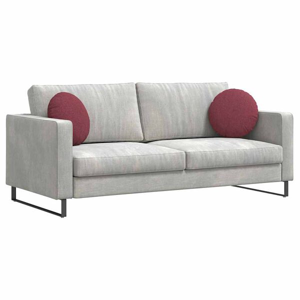 vidaXL Μαξιλάρια καθισμάτων 2 pcs Κόκκινο Ø40 x 13 εκ ύφασμα