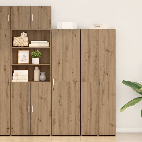 vidaXL Highboard 2 pcs Artisan Oak 50 x 42,5 x 185 &epsilon;&kappa;.