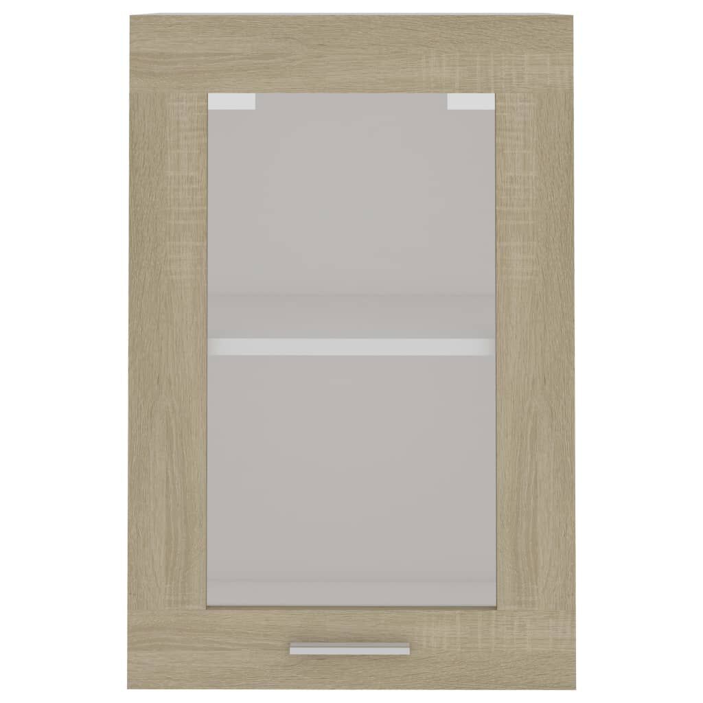 vidaXL Ντουλάπι Κρεμαστό με Τζάμι Lyon Sonoma Δρυς 40x31x60εκ.